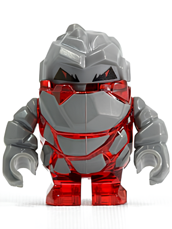 Минифигурка Lego Power Miners Rock Monster - Meltrox (Trans-Red) pm003